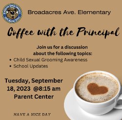 Coffee and Parent Workshop Sexual Awareness